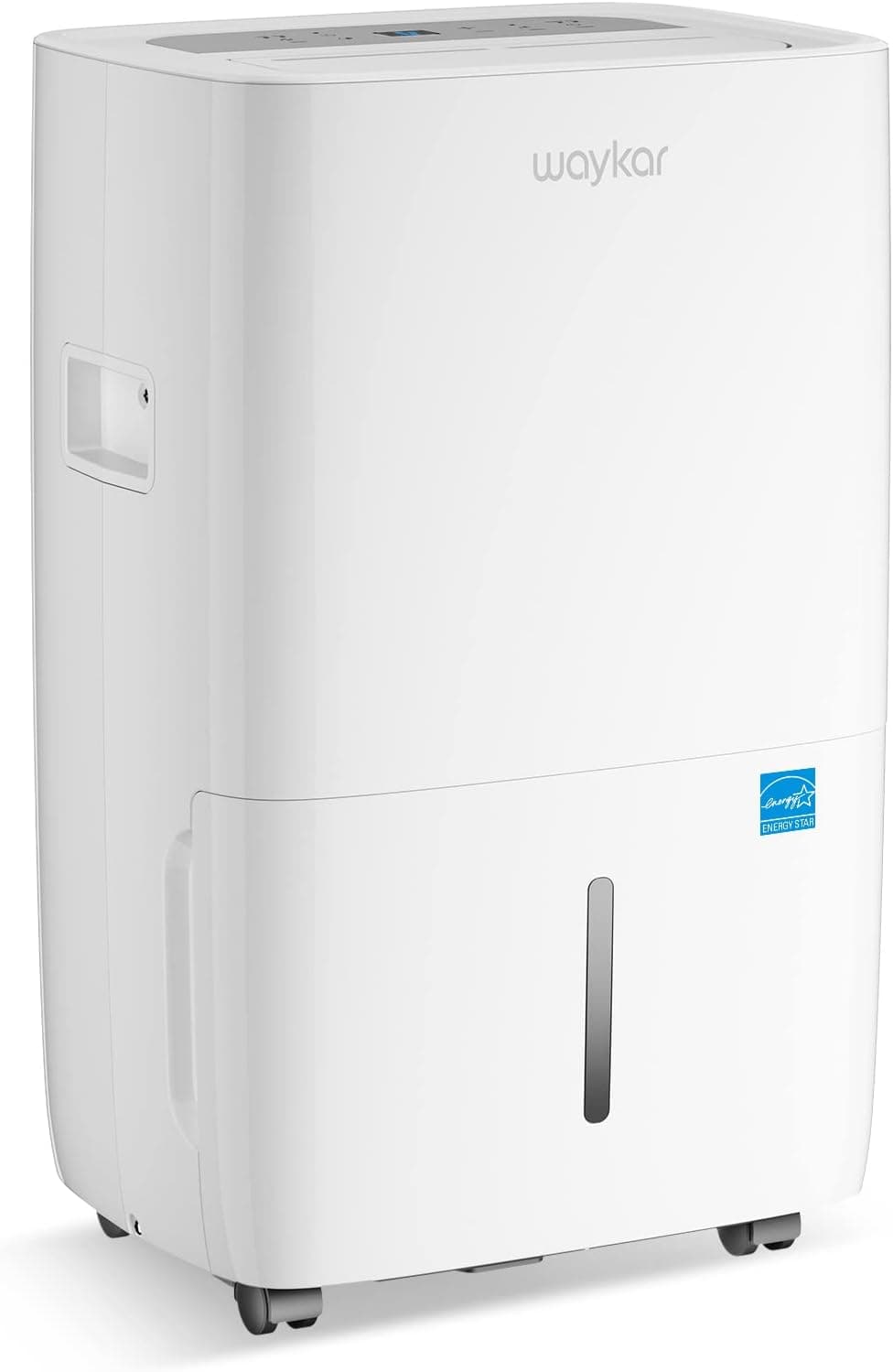 Waykar 120 Pints Energy Star Dehumidifier for Spaces up to 6,000 Sq. Ft at Home, in Basements and Large Rooms with Drain Hose and 1.14 Gallons Water Tank