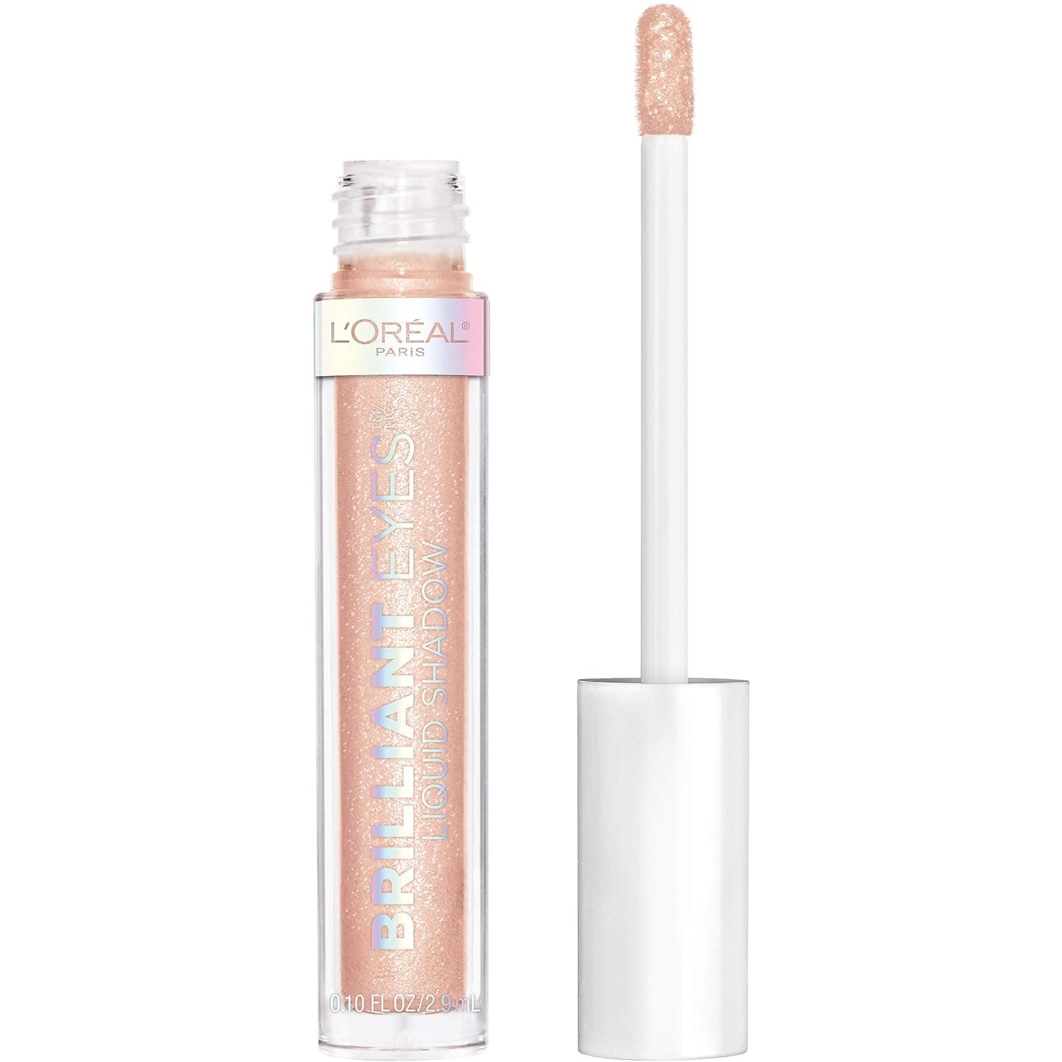 L'Oréal Paris Brilliant Eyes Shimmer Liquid Eye Shadow Makeup, Diamond Drop, 0.1 oz.