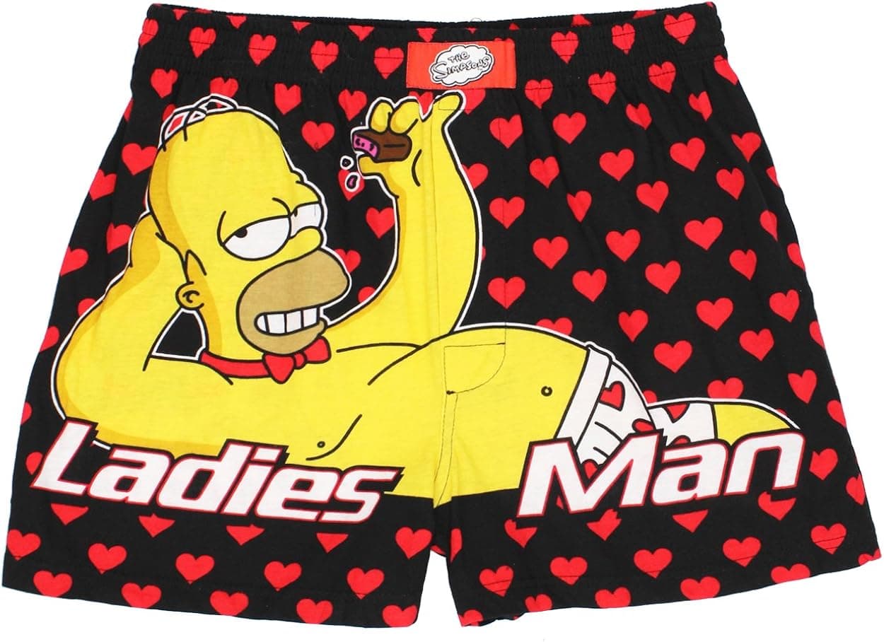 The Simpsons Homer "Ladies Man" Men's Boxer Shorts (Medium)