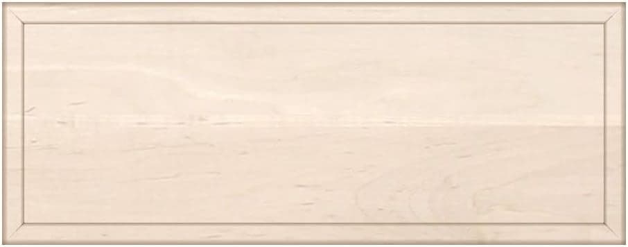 Kendor Unfinished Maple Flat Drawer Front w/Edge Detail, 7H x 18W