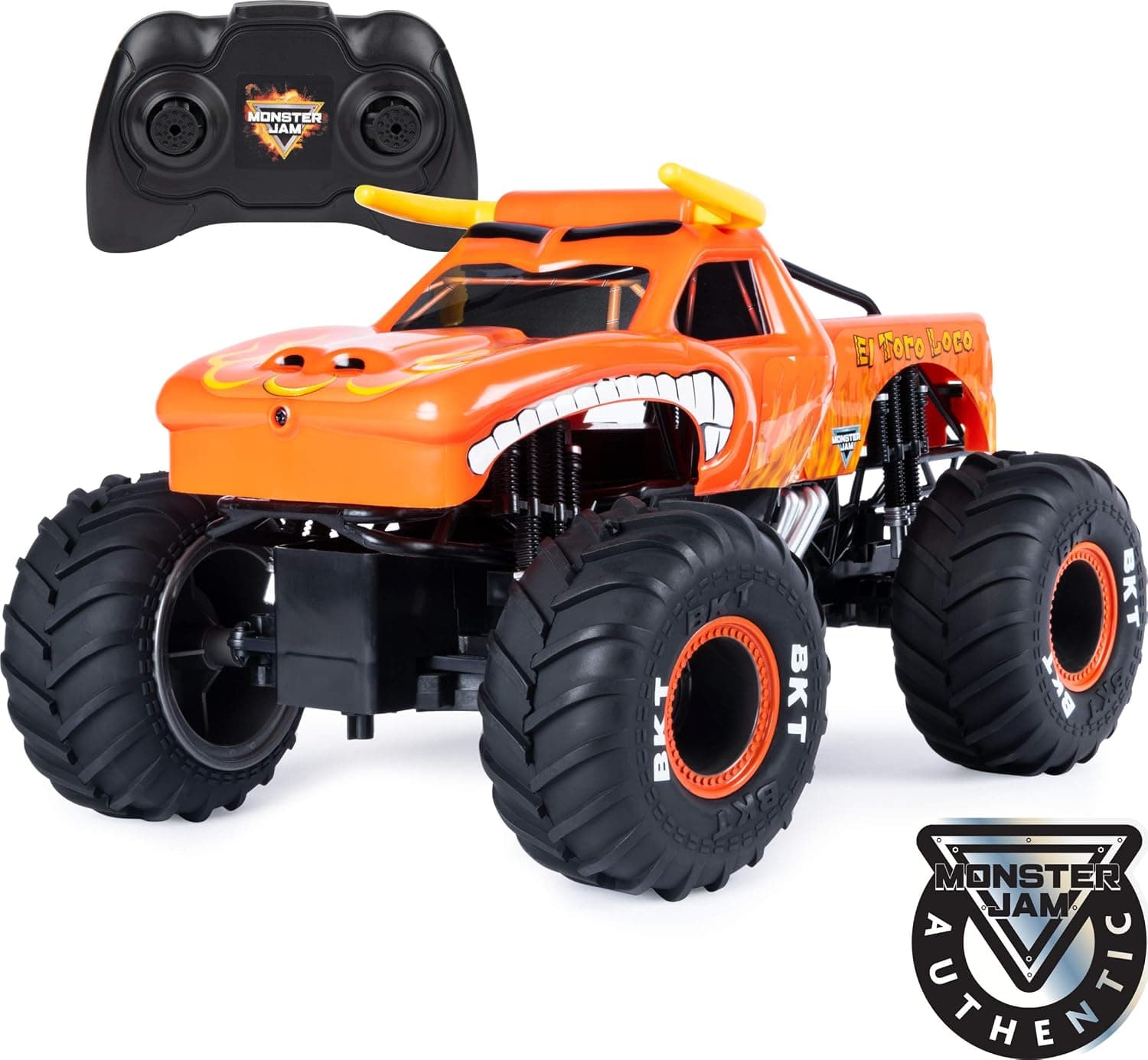 Monster Jam, Official El Toro Loco Remote Control Monster Truck, 1:15 Scale, 2.4 GHz