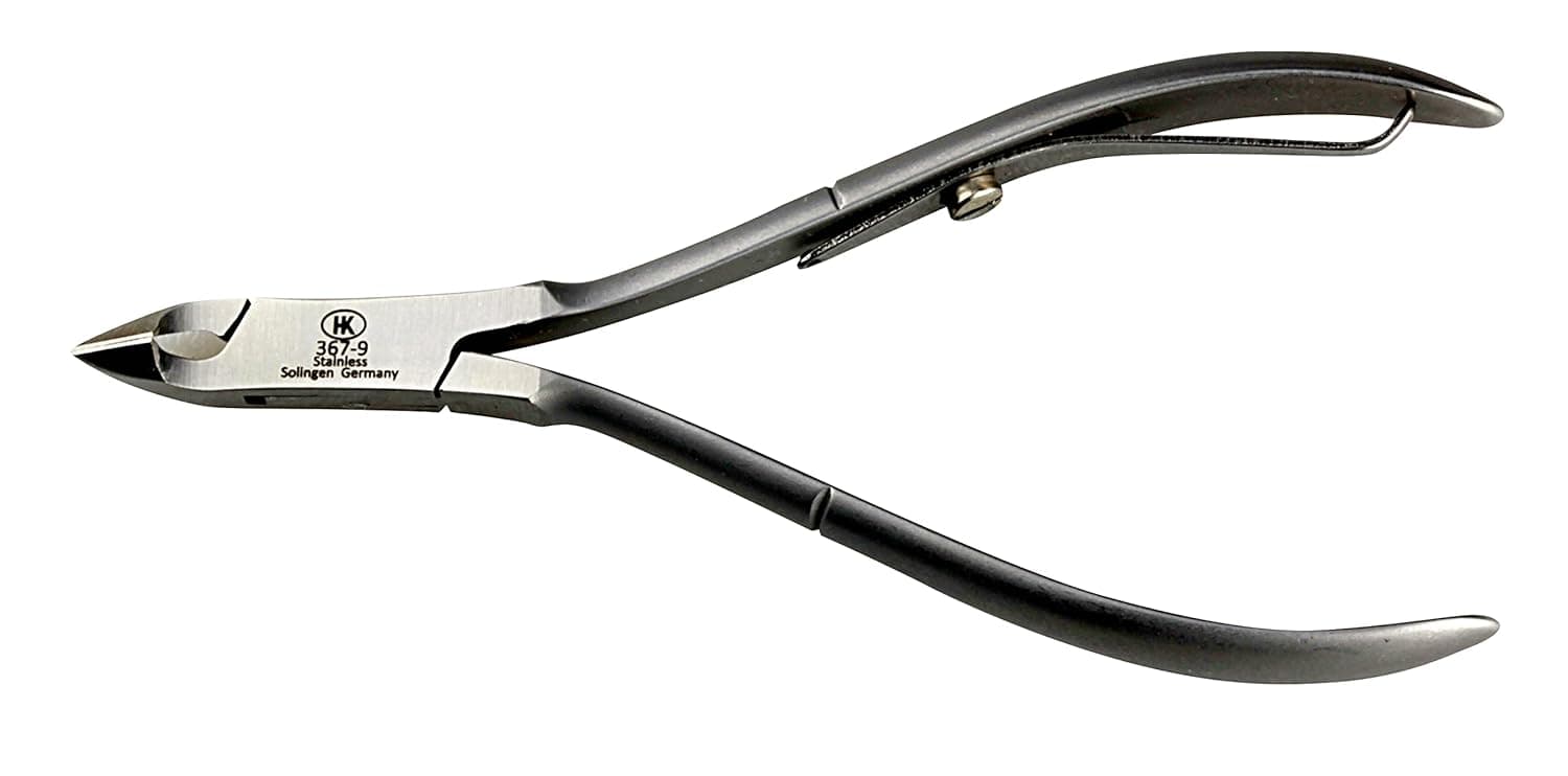 Double Spring Stainless Steel Cuticle Nippers, 5 mm Jaw. Made by Hans Kniebes in Solingen, Germany