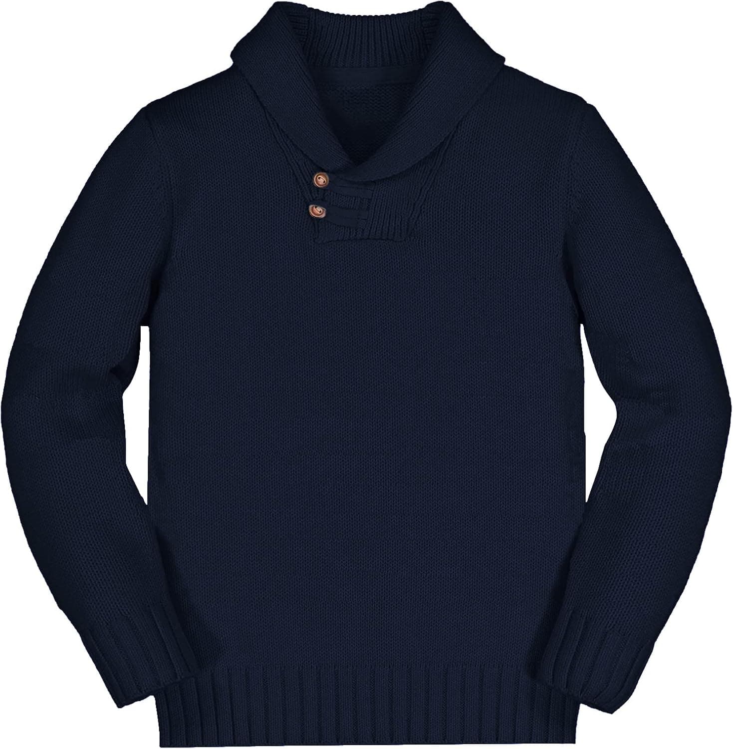 Hestenve Toddler Boys Girls Shawl Collar Pullover V Neck Sweater Cable Knittd Warm Fall Winter Christmas Clothing