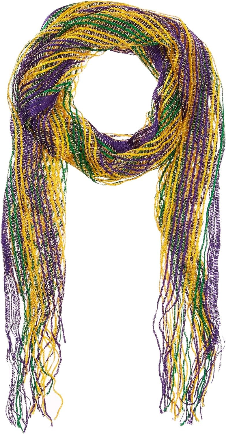 Amscan Mardi Gras Scarf, 68", Multicolor