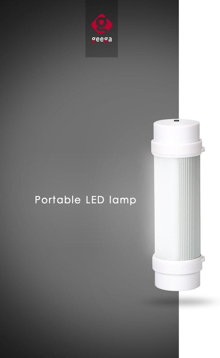 Mini Portable Light, Geega Rechargeable LED Flashlight 5-Level USB Light Adjustable Magnetic Outdoor Torch Brightness Lamp Lantern for Camping, Hiking, Fishing, Tent, Emergency