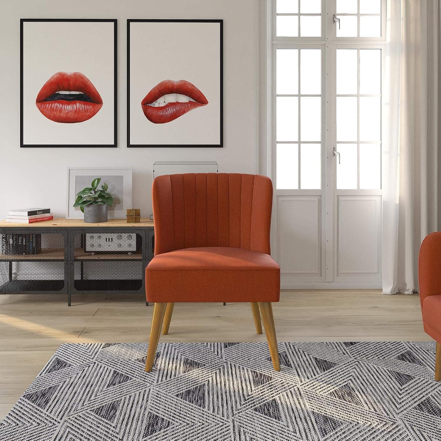 Novogratz Brittany Chair, Orange