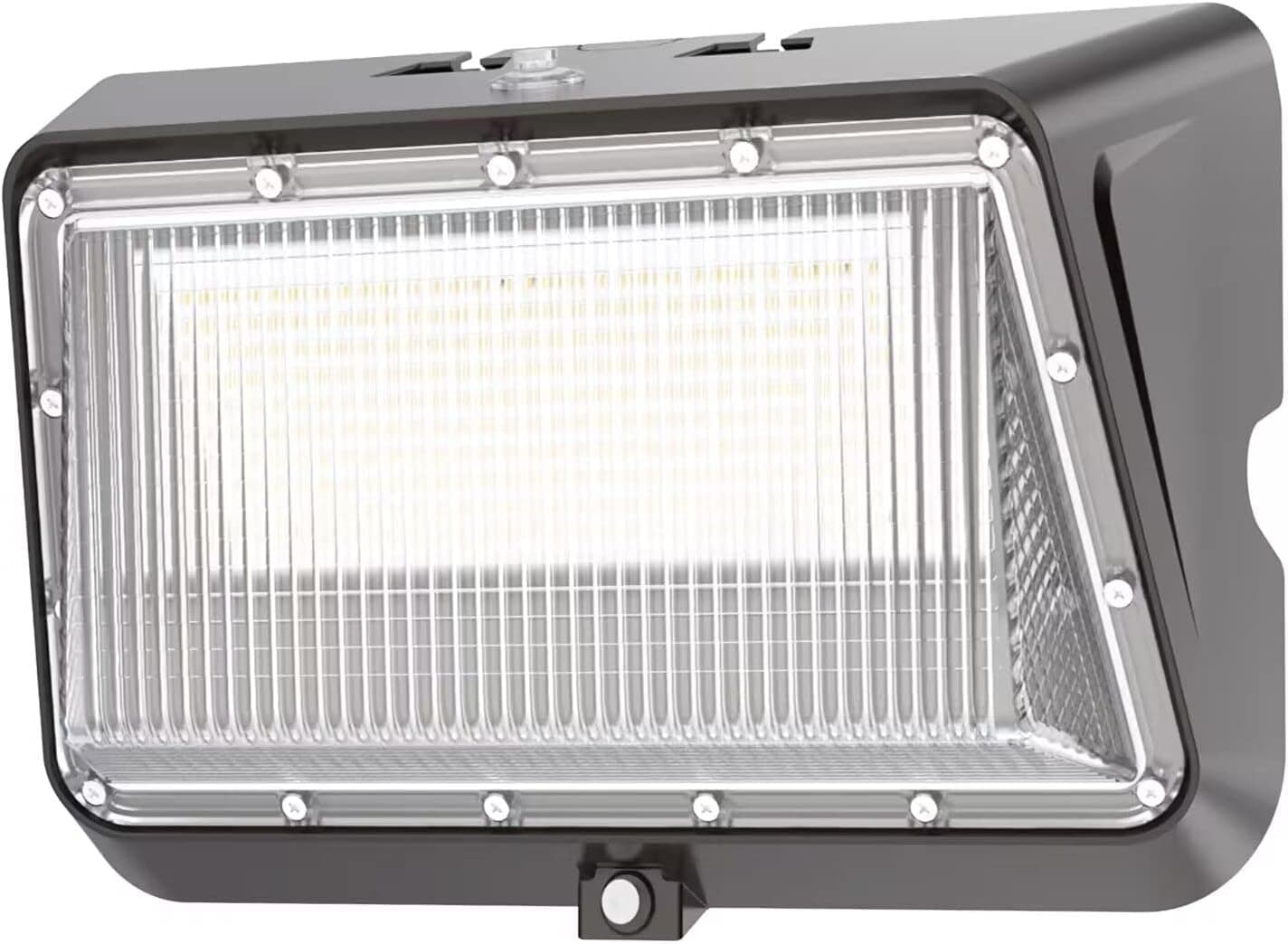 HYPERLITE 60W LED Wall Pack Light with Dusk-to-Dawn Photocell, 5000K Commerical Security Lighting, Ideal Adjustable Wall Pack Lights Outdoor IP65 Waterproof for Yard Shop Warehouse Barn Factory