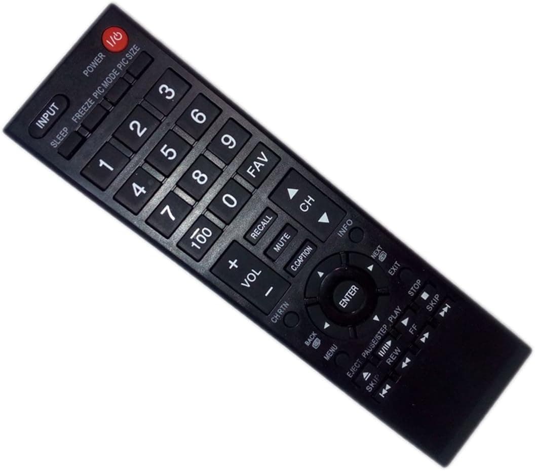 Replaced Remote Control Compatible for Toshiba 32DT2U CT-90325 75014374 50L2400 32C10U 32C110 LED HDTV TV