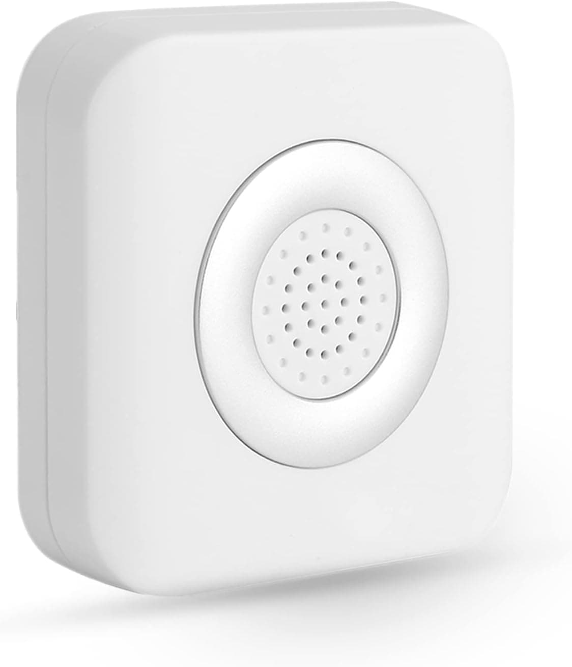 Wired Door Bell Chime, DC 12V Wired Doorbell with Soft Loud Clear Ding Dong Playing Bell Sound, Waterproof Door Alarm with Chime for Home Office Hospital and so on, White
