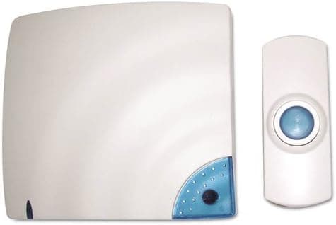 Tatco 57910 Wireless Doorbell, Battery Operated, 1-3/8w X 3/4d X 3-1/2h, Bone