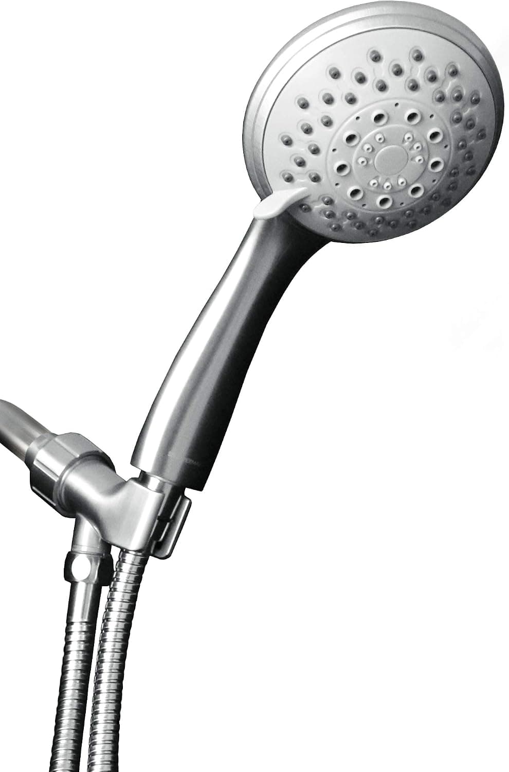 ShowerMaxx, Choice Series, 6 Spray Settings 4 inch Hand Held Shower Head, Long Stainless Steel Hose, MAXX-imize Your Shower with Handheld Showerhead in Polished Chrome Finish