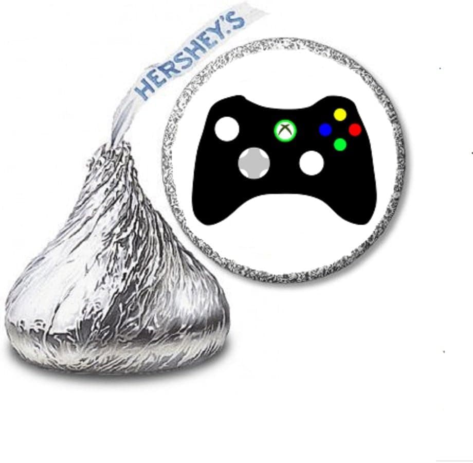 JS&B Enterprises 216 Video Game Gaming Labels/Stickers for Hershey's Kisses Candies - Party Favors