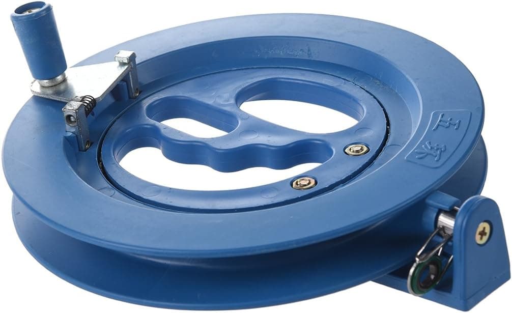 TOOGOO(R) Kite Tool Ballbearing Blue Plastic Reel Line Winder New