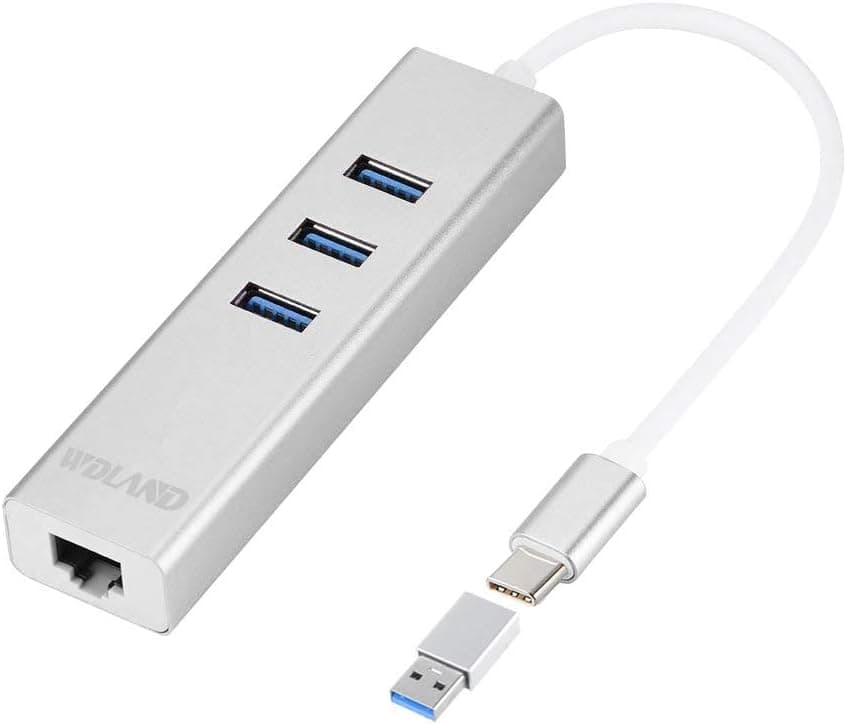 USB C Ethernet Adapter USB C to Gigabit Ethernet Ethernet Adapter mac for Mac Pro 2018/2017/2016, Dell XPS 13/15, Surface Book 2, Pixelbook Spectre x360 and Other Mac, PC, USB Flash Drives and Devices