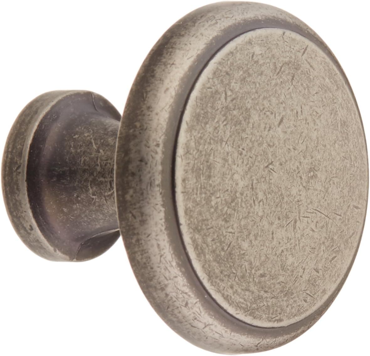 Cosmas® 9985WN Weathered Nickel Round Cabinet Hardware Knob - 1-1/8" Diameter