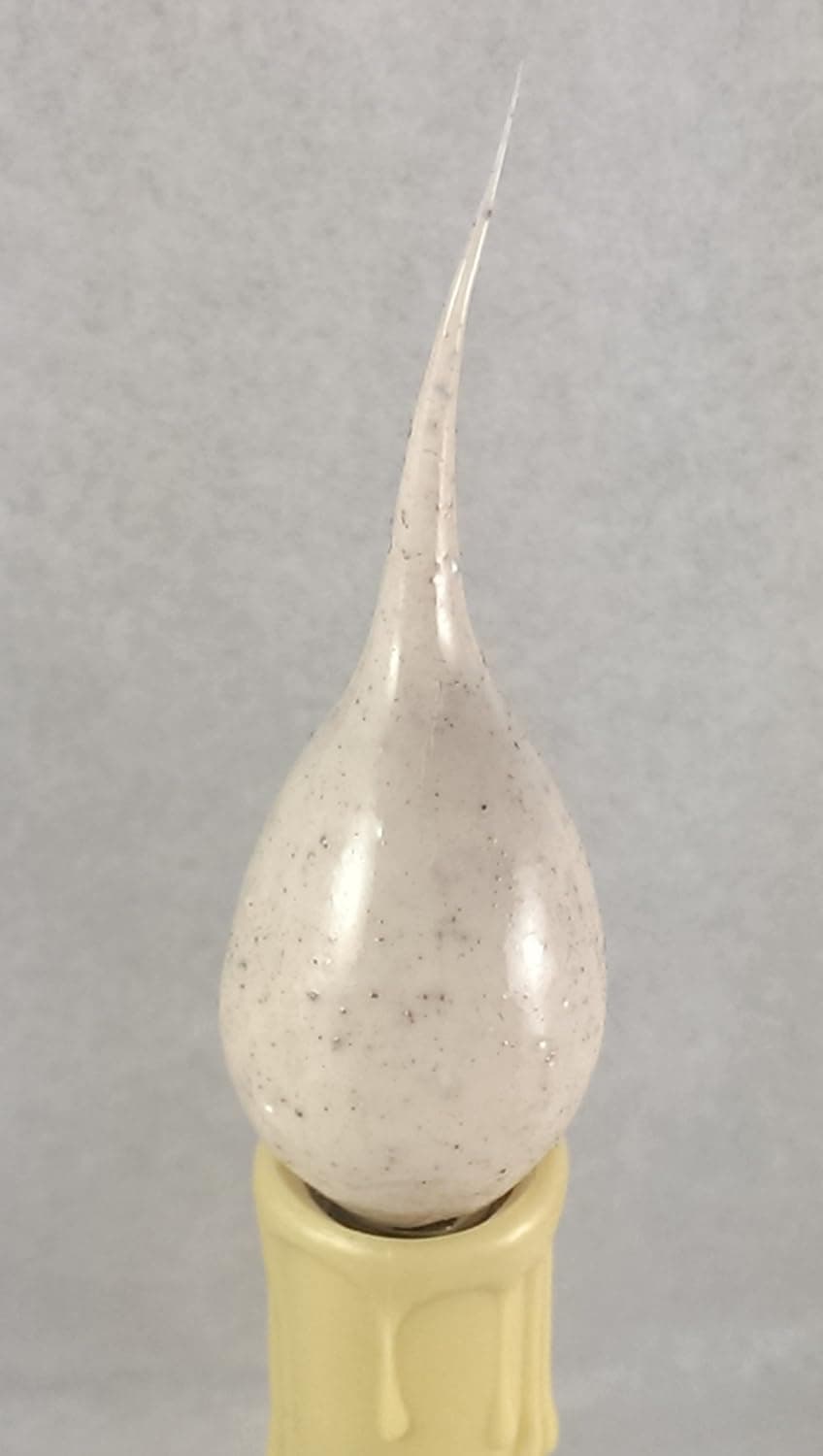 On The Bright Side Primitive Silicone Dipped 5 Watt Light Bulb - Pack of 6 - Cream