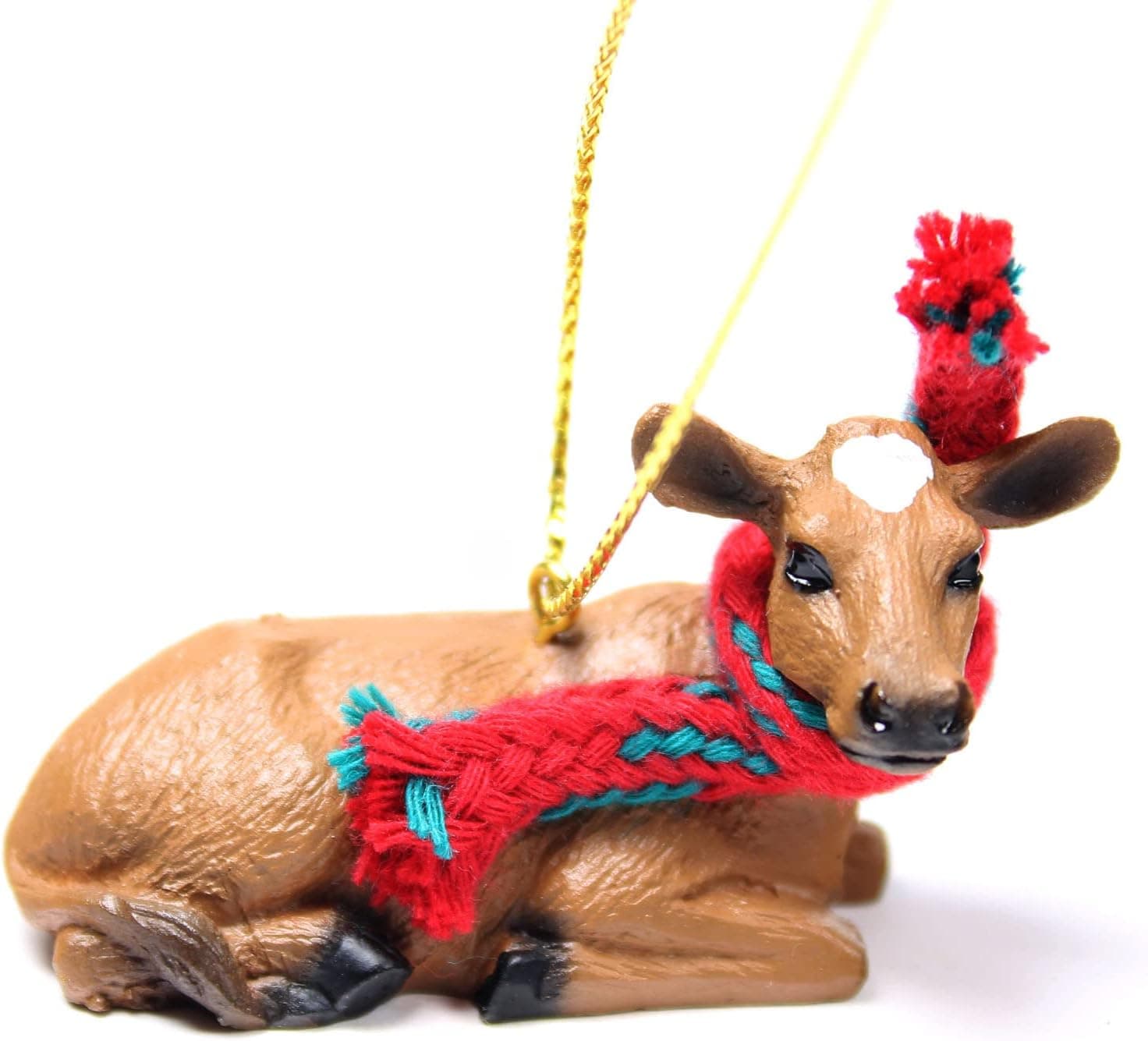 Conversation Concepts Guernsey Cow Tiny Miniature One Christmas Ornament - Delightful!
