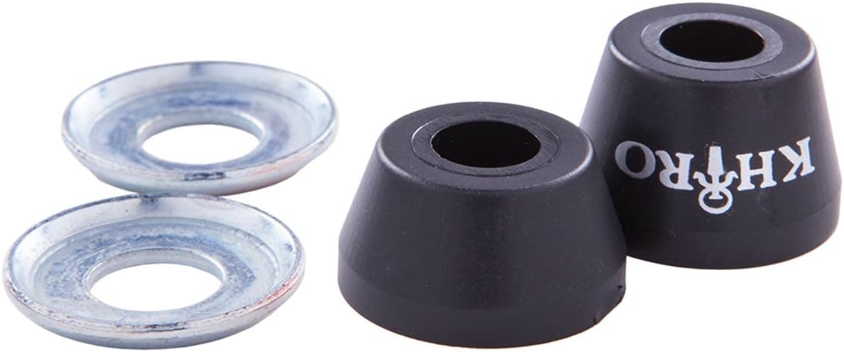 Khiro Tall Cone Bushings w/Washers Hard - Black 95a