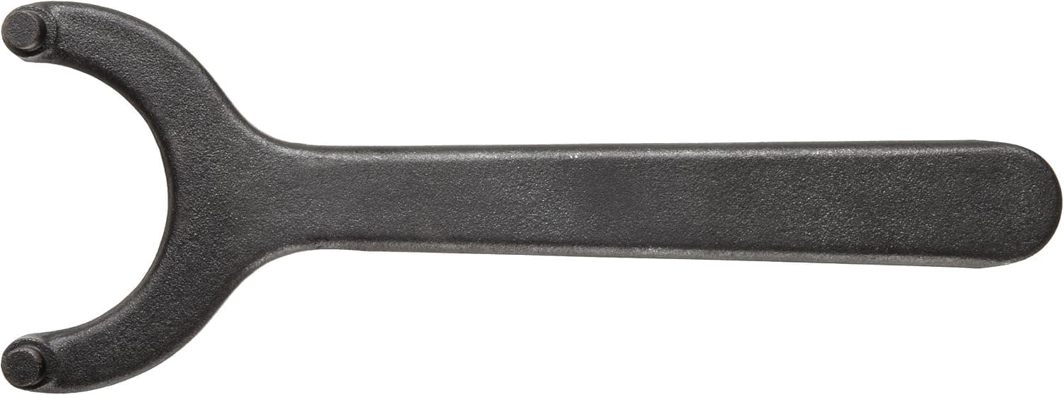 Martin 422 High Carbon Steel 1-1/2" Center Distance Pins Face Spanner, 1-1/8" Span of Jaws in Clear, Industrial Black Finish