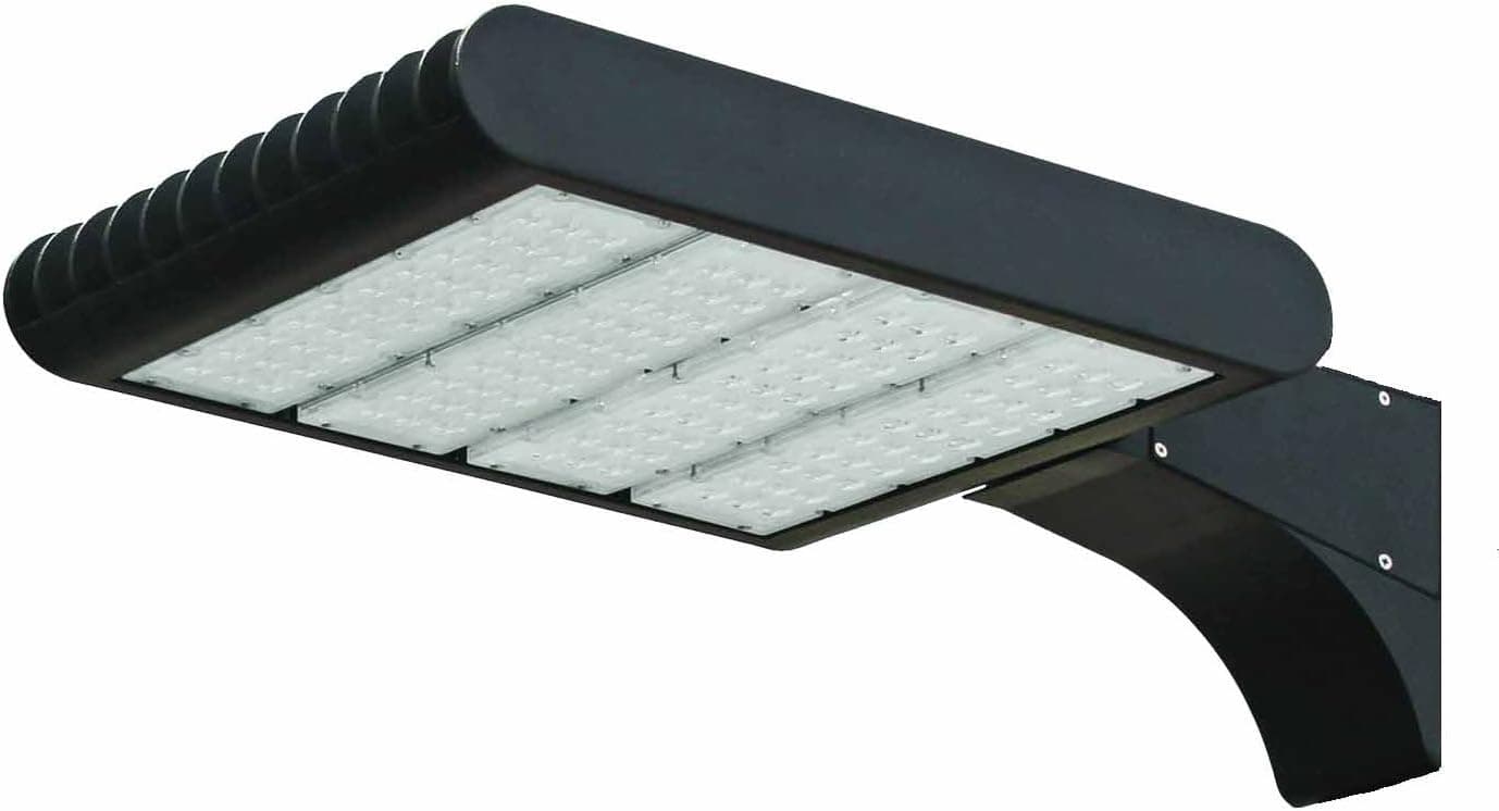 DLC-Listed LED 300 Watt Exterior Parking Area Light, 4000K Neutral White, 120V-277V, Comparable to 1000W MH-HPS, 30900 Lumens, Pole Mount, UL-Listed, LEDrock Warranty Based in Denver, CO, USA