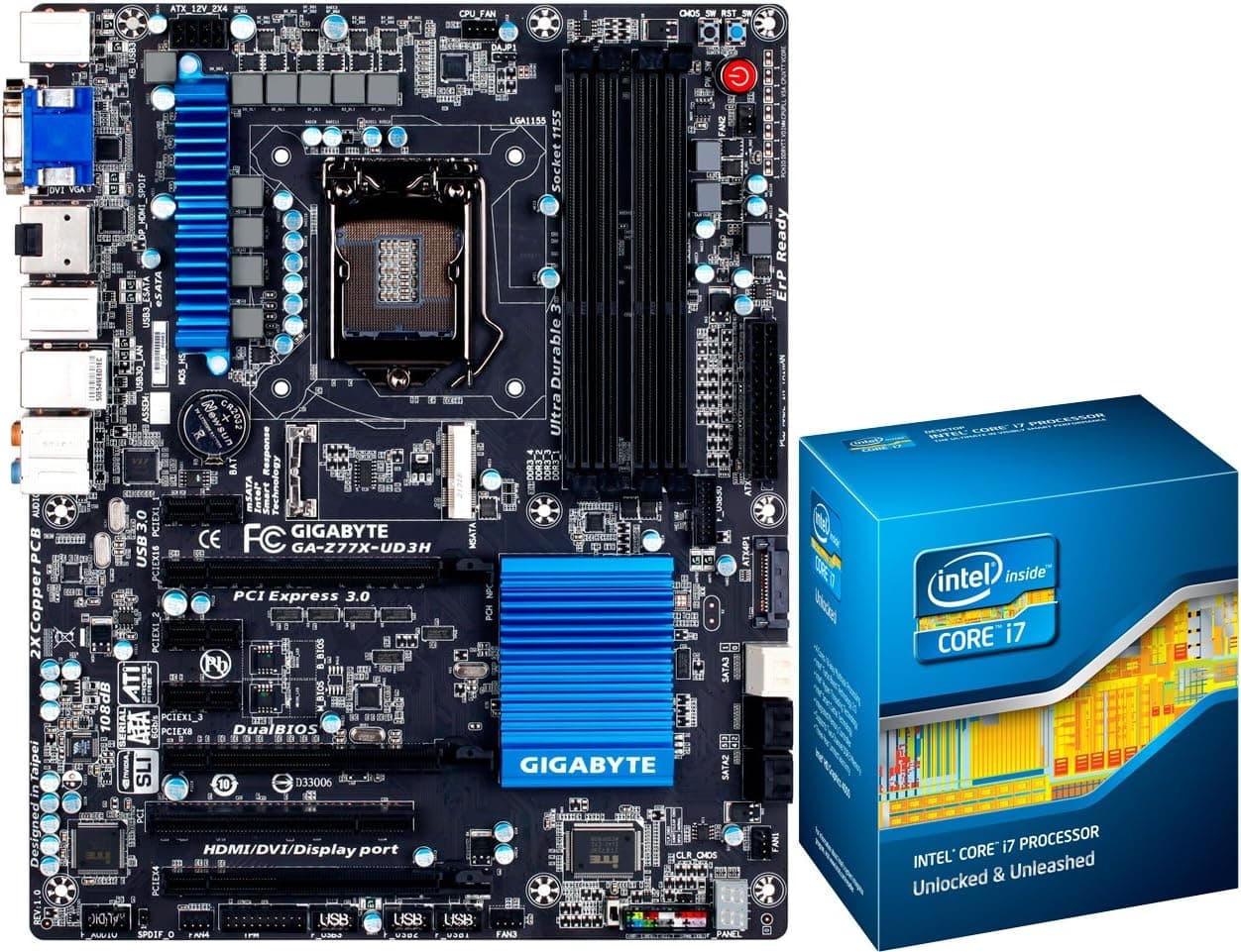 Microsel Intel Core i7-3770k and Gigabyte GA-Z77X-UD3H Motherboard Bundle i73770k-Z77X3-KIT