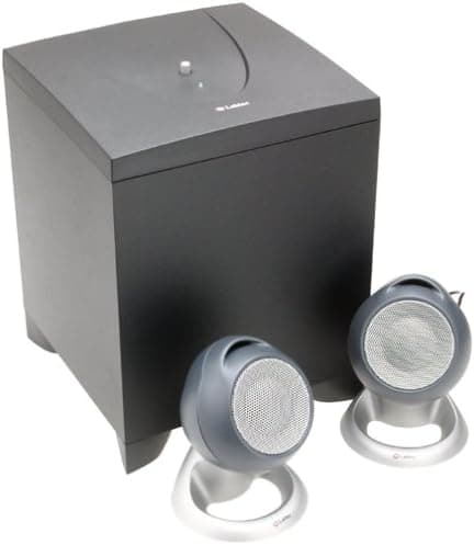 Labtec Pulse 420 2.1 Computer Speakers (3-Speaker, Black & Silver)