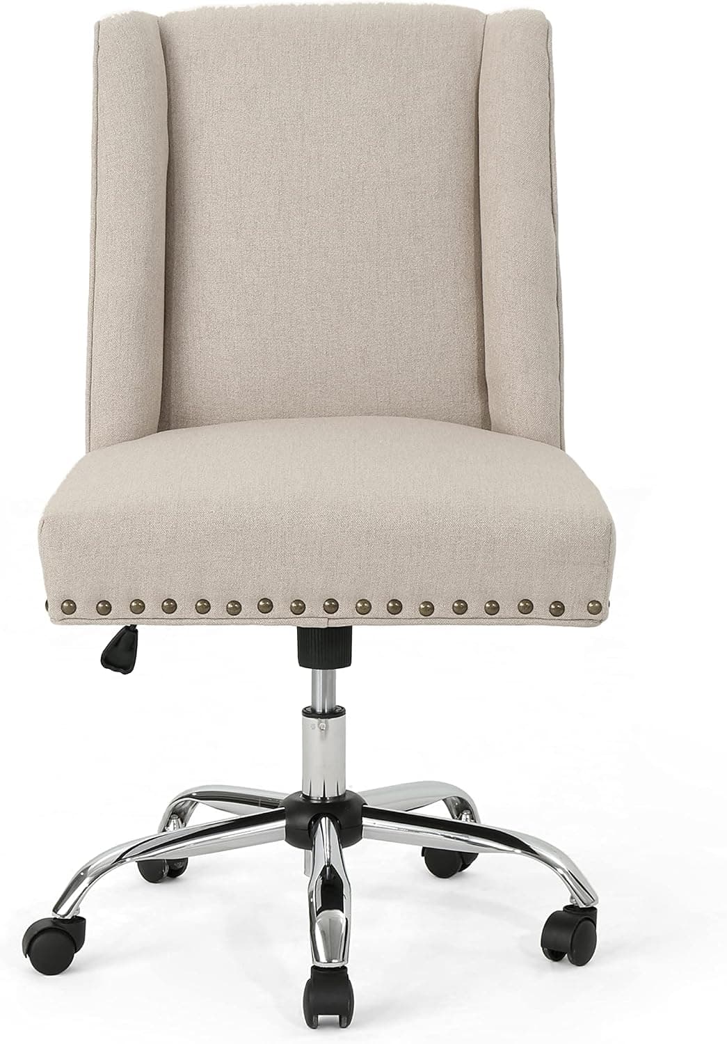 Great Deal Furniture Quentin Home Office Fabric Desk Chair, Wheat