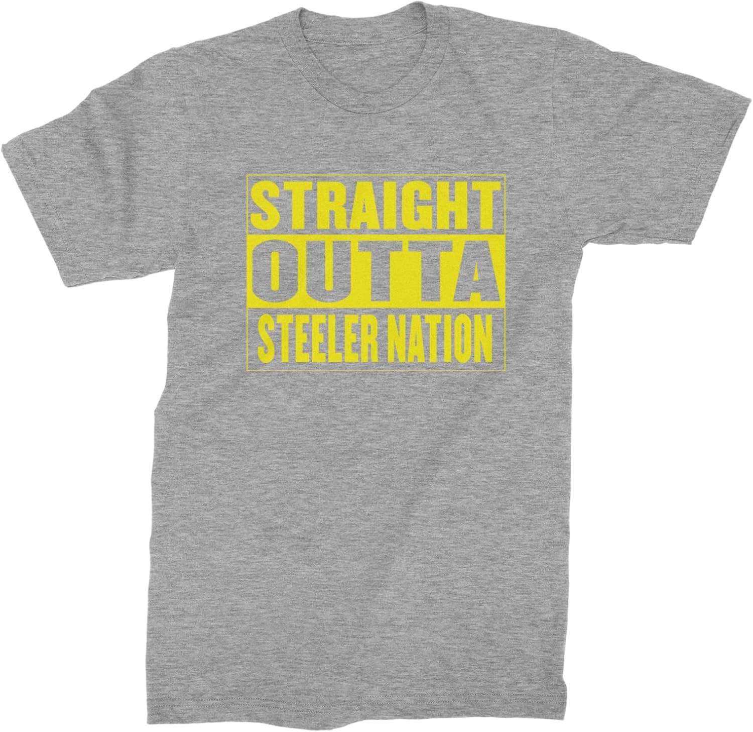 Expression Tees Straight Outta Steeler Nation Football Mens T-Shirt
