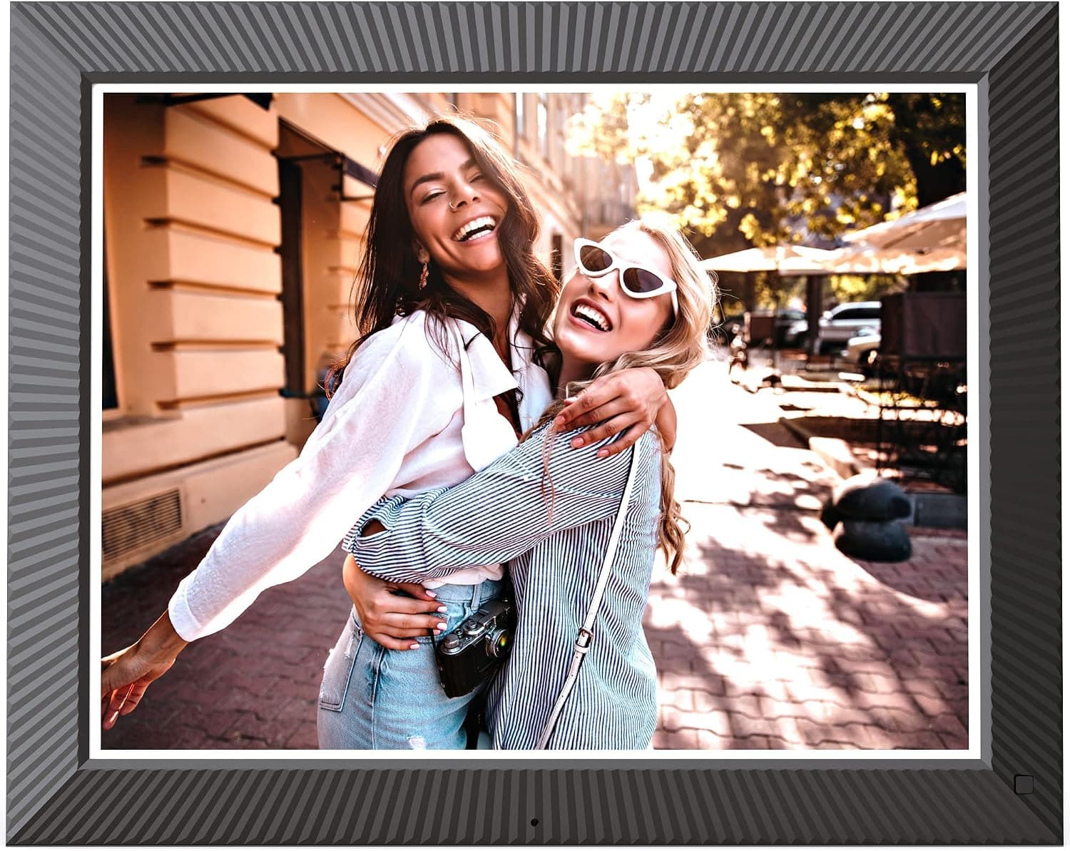16.2-Inch Large Digital Picture Frame, Nethgrow WiFi Digital Photo Frame Touch Screen with 32GB Storage, Auto-Rotate, Motion Sensor, Share Photos and Videos via App Email, Wall Mountable