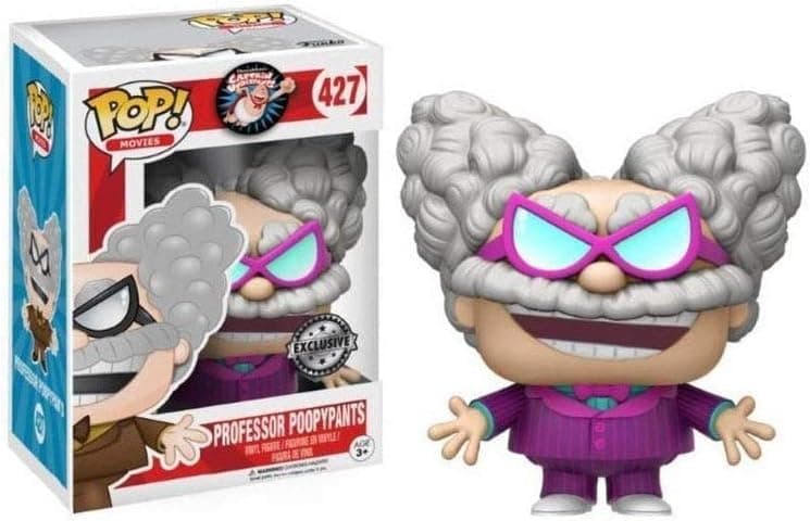 Funko – Captain Underpants Figure Professor Poopypants Purple, 14354