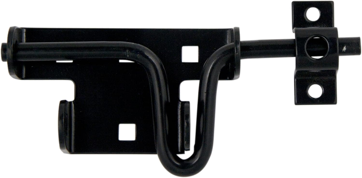 Ultra Hardware 35932 Slide Action Latch Bolt, Black