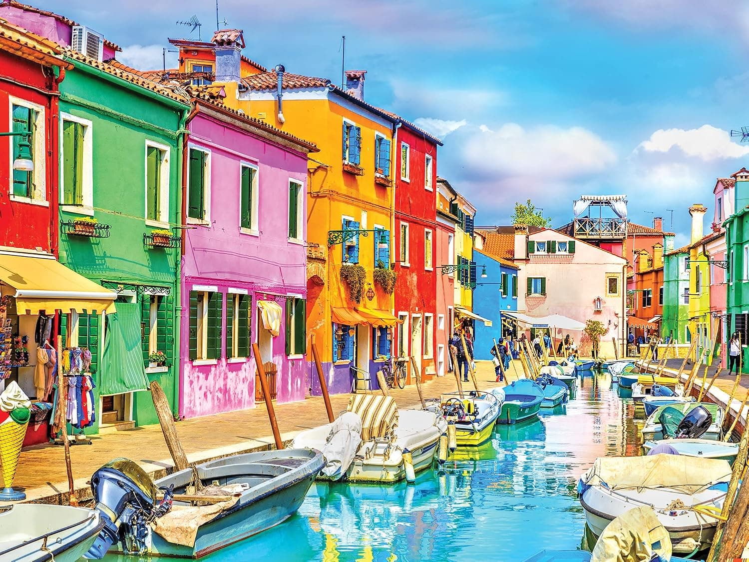 Beautiful Burano Italy 500 Piece Jigsaw Puzzle by Colorcraft