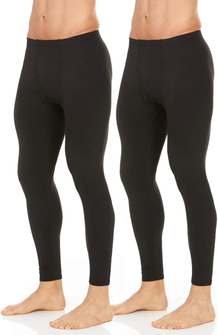 Thermajohn Mens Thermal Underwear Pants Long Johns Bottoms Thermal Leggings for Men Extreme Cold 2 Pack