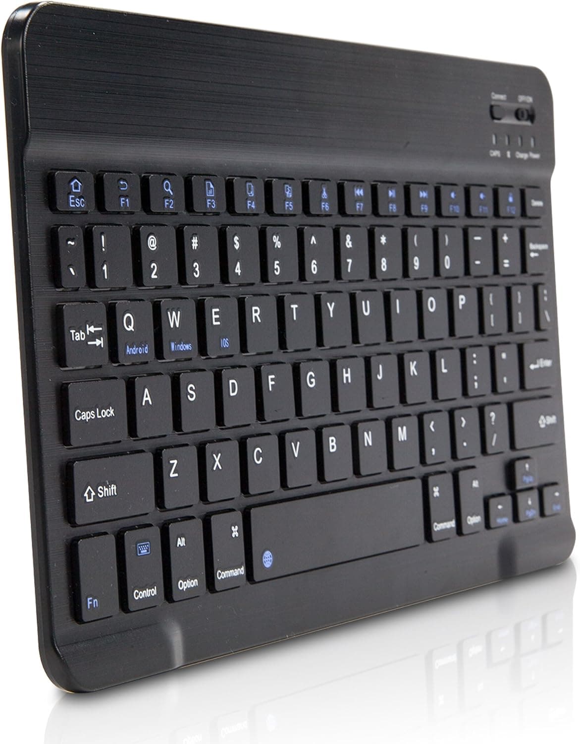 BoxWave Keyboard Compatible with Alcatel Go Flip 3 - SlimKeys Bluetooth Keyboard, Portable Keyboard with Integrated Commands for Alcatel Go Flip 3 - Jet Black