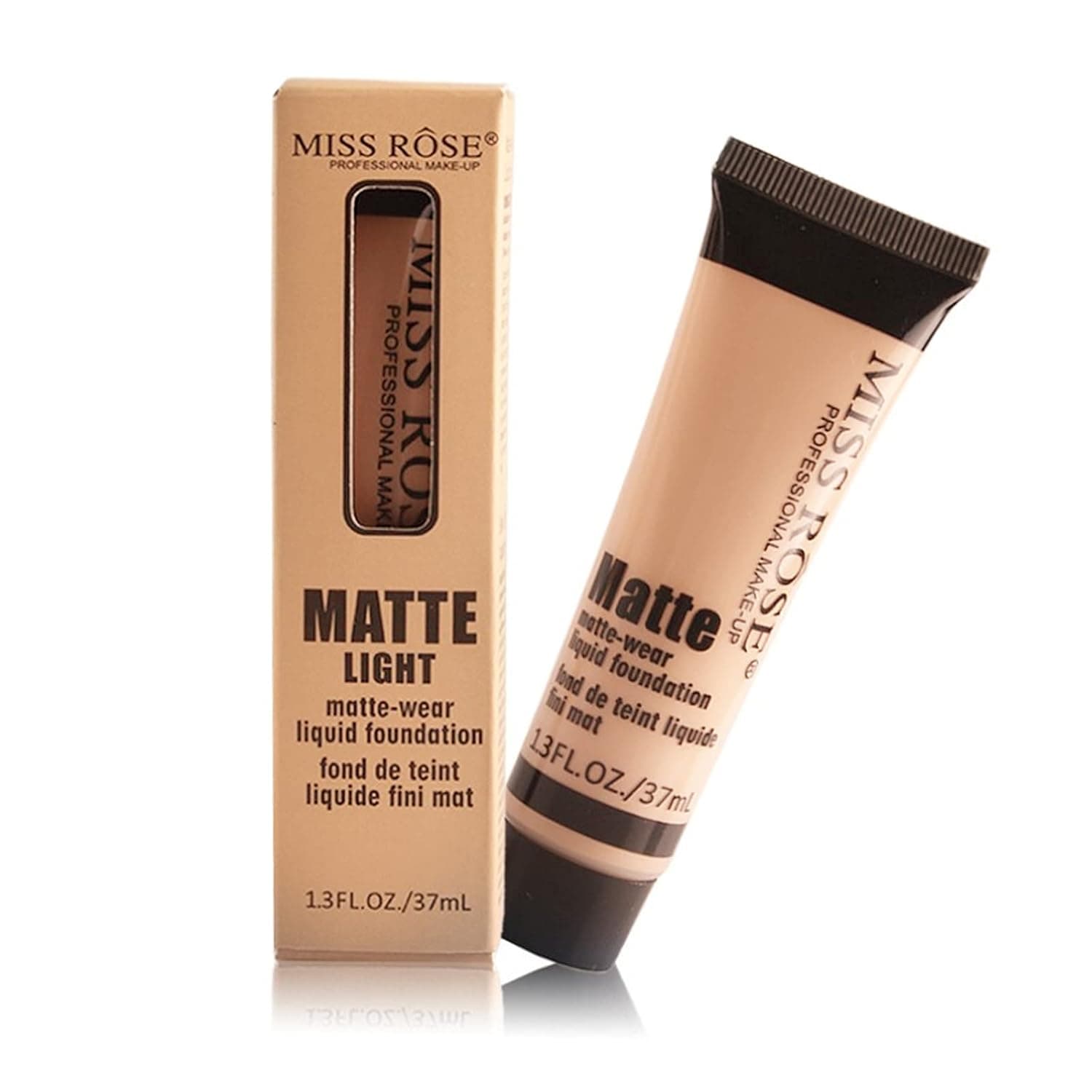 Full Coverage Liquid Foundation, Smoothing Makeup Base Concealer Foundation, Matte Wear Concealer Sun Block Cream, Minimizes Pores, Hides Wrinkles - Advanced Real Moisture Foundation (#6)