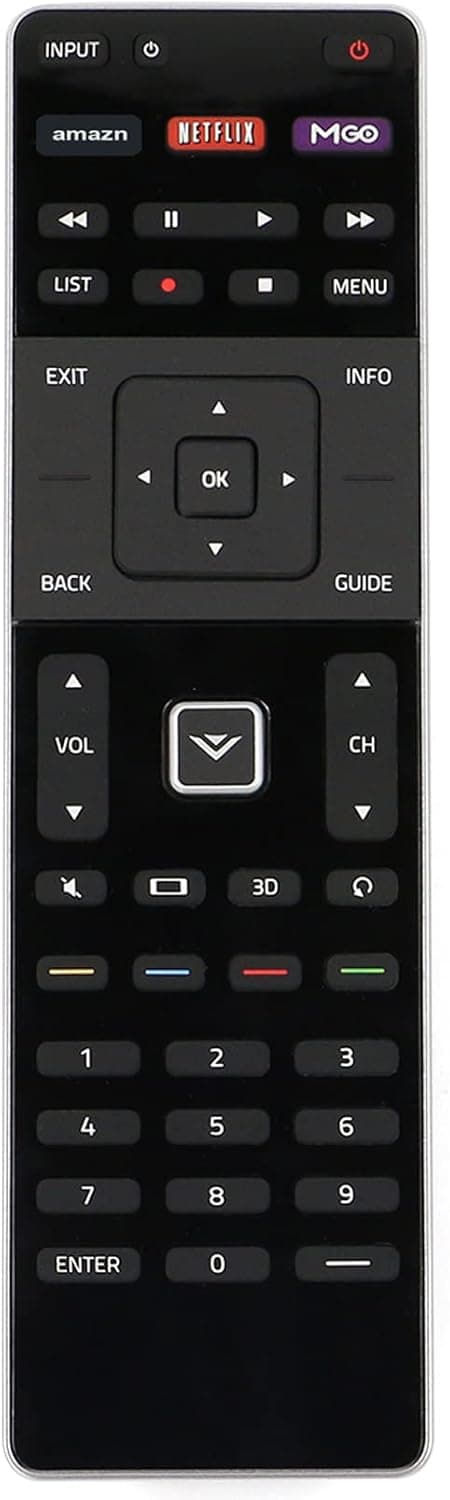 XRT510 Replace IR Remote Control fit for VIZIO Smart TV HDTV M-Series M321I-A2 M401I-A3 M471I-A2 M501D-A2 M501D-A2R M551D-A2 M551D-A2R M601D-A3 M601D-A3R M651D-A2 M651D-A2R M701D-A3 M801D-A3
