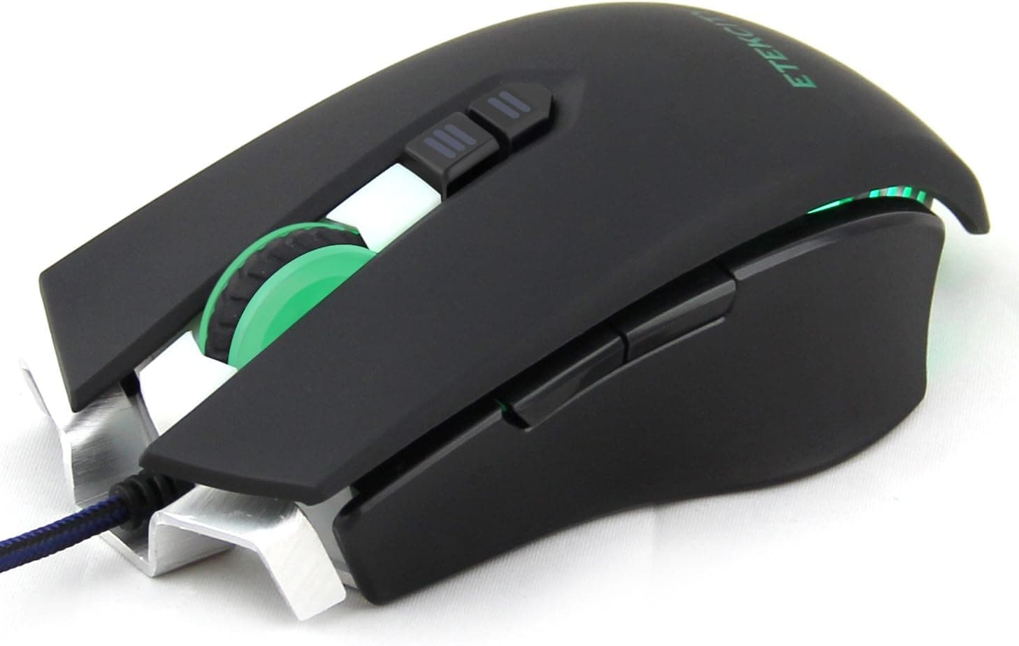 Etekcity Scroll T-140 8200 DPI High Precision Seven Programmable Buttons Ergonomics Laser Wired USB Gaming Mouse for PC, Omron Micro Switches