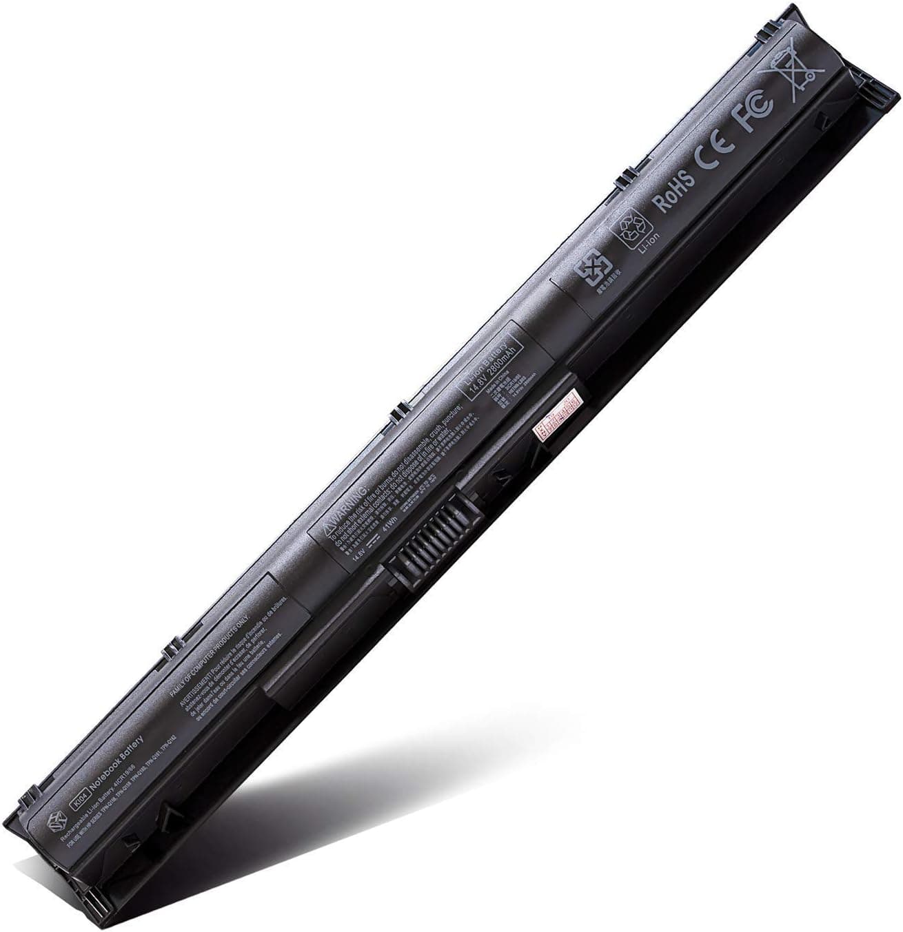 HSX 2800mAh KI04 Battery for HP 800049-001 800010-421 TPN-Q160 TPN-Q158 TPN-159 TPN-Q161 TPN-Q162 HSTNN-LB6R HSTNN-DB6T HSTNN-LB6S [4 Cells/14.8V/2800mAh/41Wh]