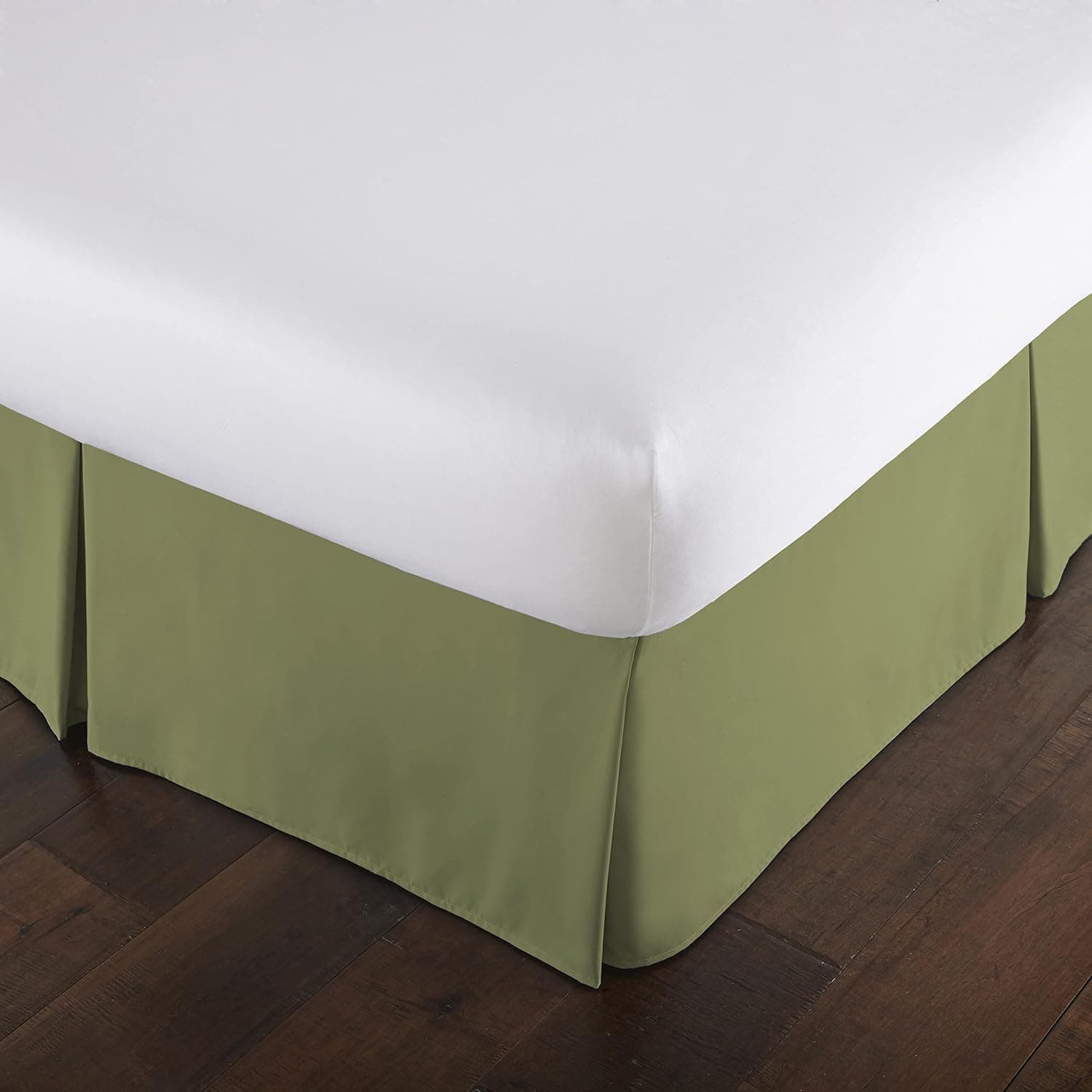 Southshore Fine Linens® - VILANO® Springs - 15 inch Drop Pleated Bed Skirt, Sage Green, Twin