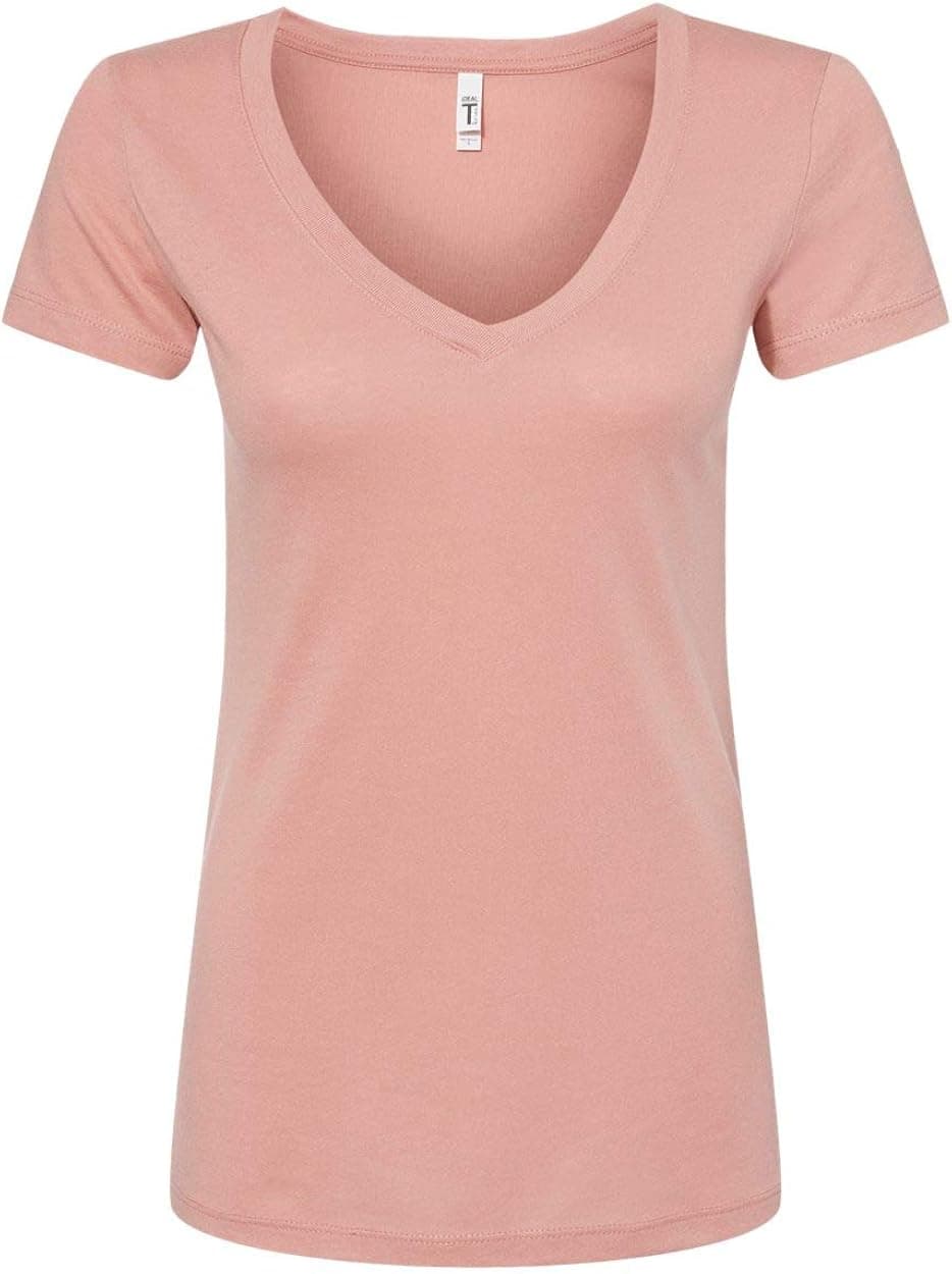 Next Level Womens Ideal V, 2XL, Desert Pink