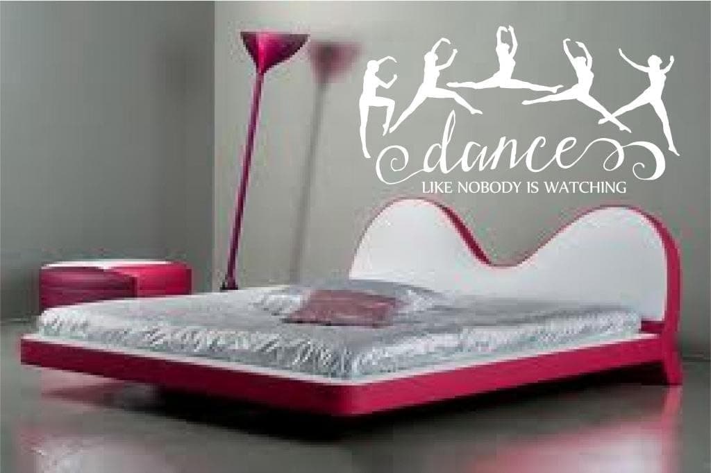 Dance Like Nobody is Watching Vinyl Wall Decal - Large, Dark Purple