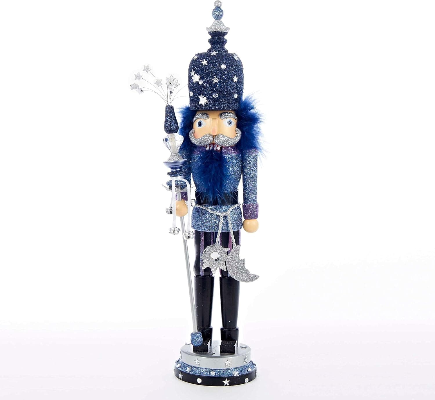 Unknown1 19-inch Hollywood Night Stars Nutcracker Blue Wood