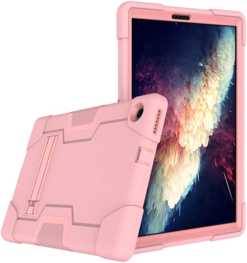 Cherrry for Lenovo Tab M10 Plus 10.3 Inch Case,Hybrid Full-Body Shockproof Defender Rugged Protective Case with Stand for Lenovo Tab M10 Plus(2020 2nd Gen)(TB-X606F/X606X) 10.3 Inch(Rose Gold)