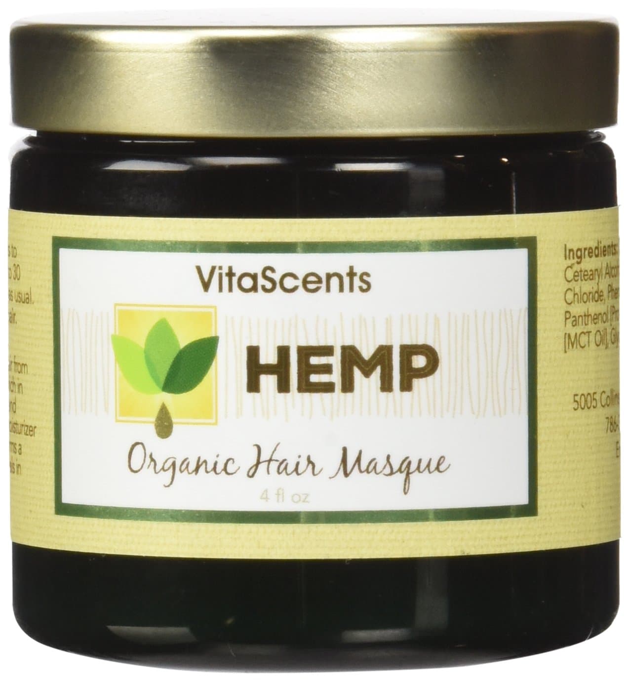 VitaScents Hemp Organic Hair Masque Treatment