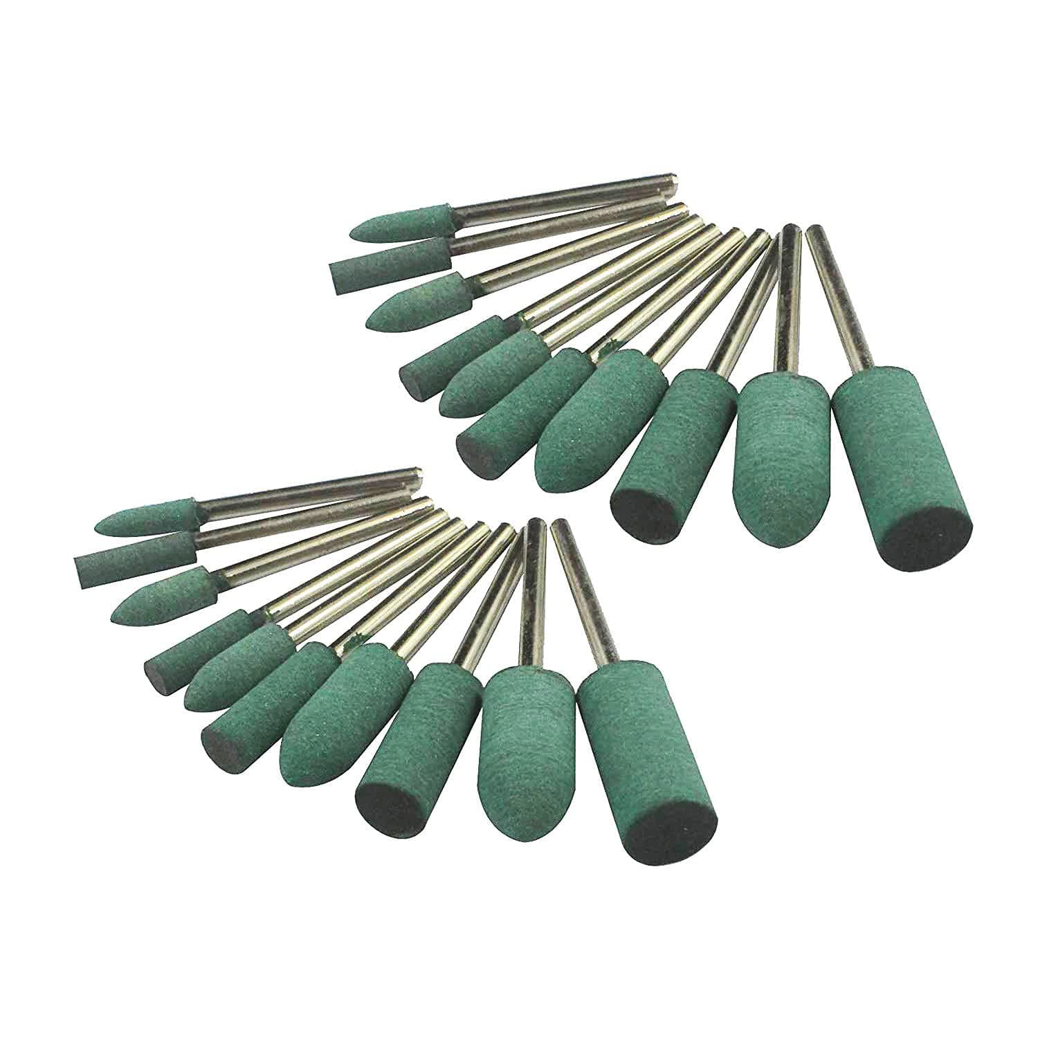 20 Pcs 𝐑𝐮𝐛𝐛𝐞𝐫 𝐏𝐨𝐥𝐢𝐬𝐡𝐢𝐧𝐠 𝐁𝐢𝐭𝐬 - 1/8 Inch Shank Buffing Tools for Dremel Rotary Tools