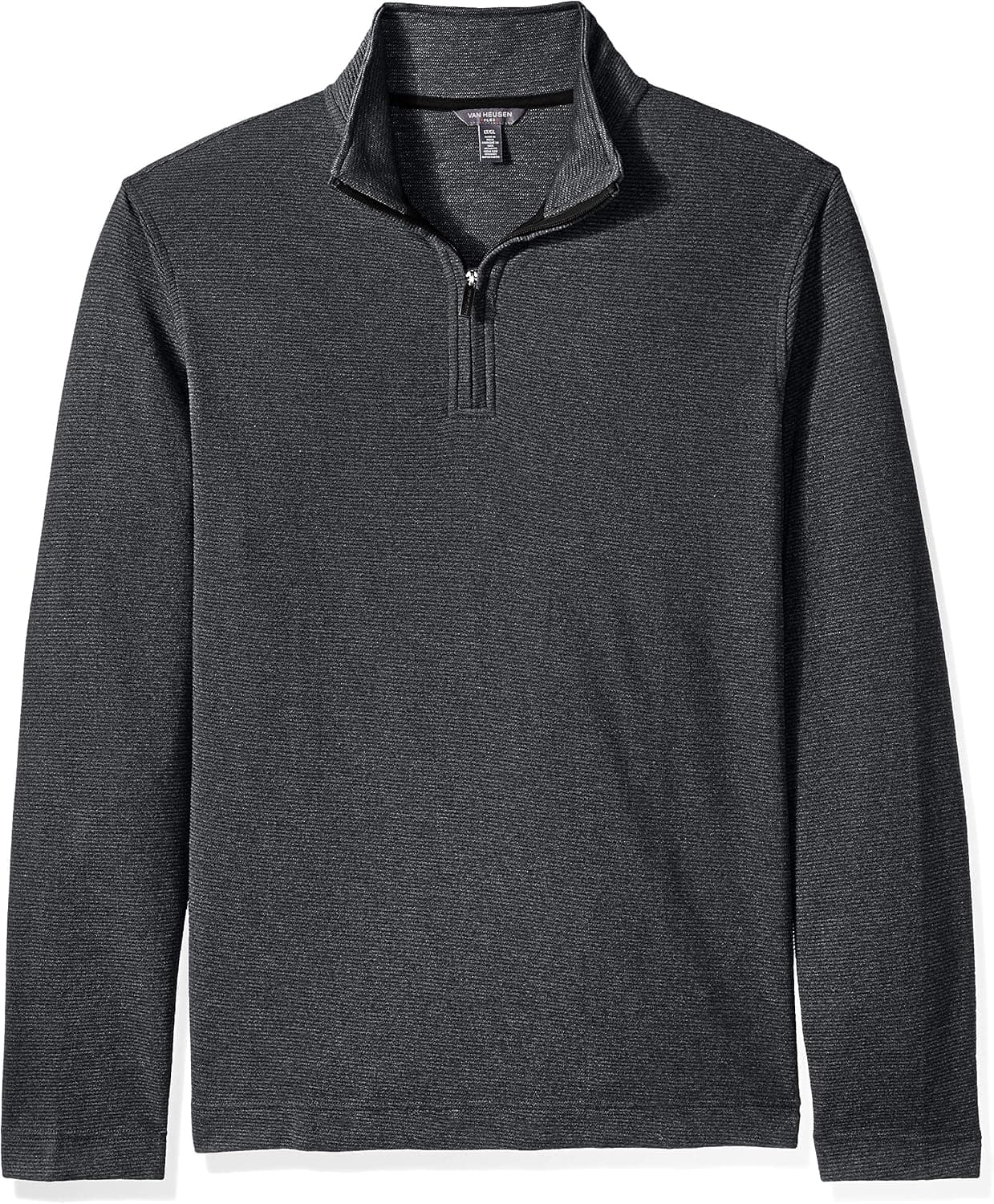 Van Heusen Men's Big and Tall Flex Long Sleeve 1/4 Zip Ottoman Solid Shirt (Discontinued)