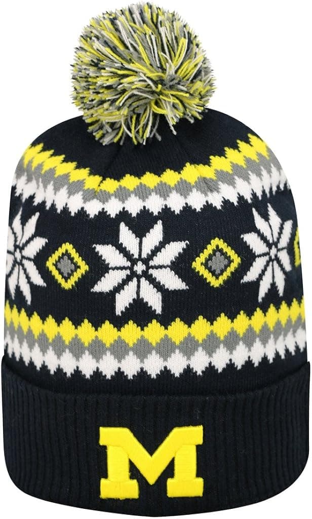 Michigan Wolverines Official NCAA Fogbow Cuffed Knit Beanie Stocking Hat 251626