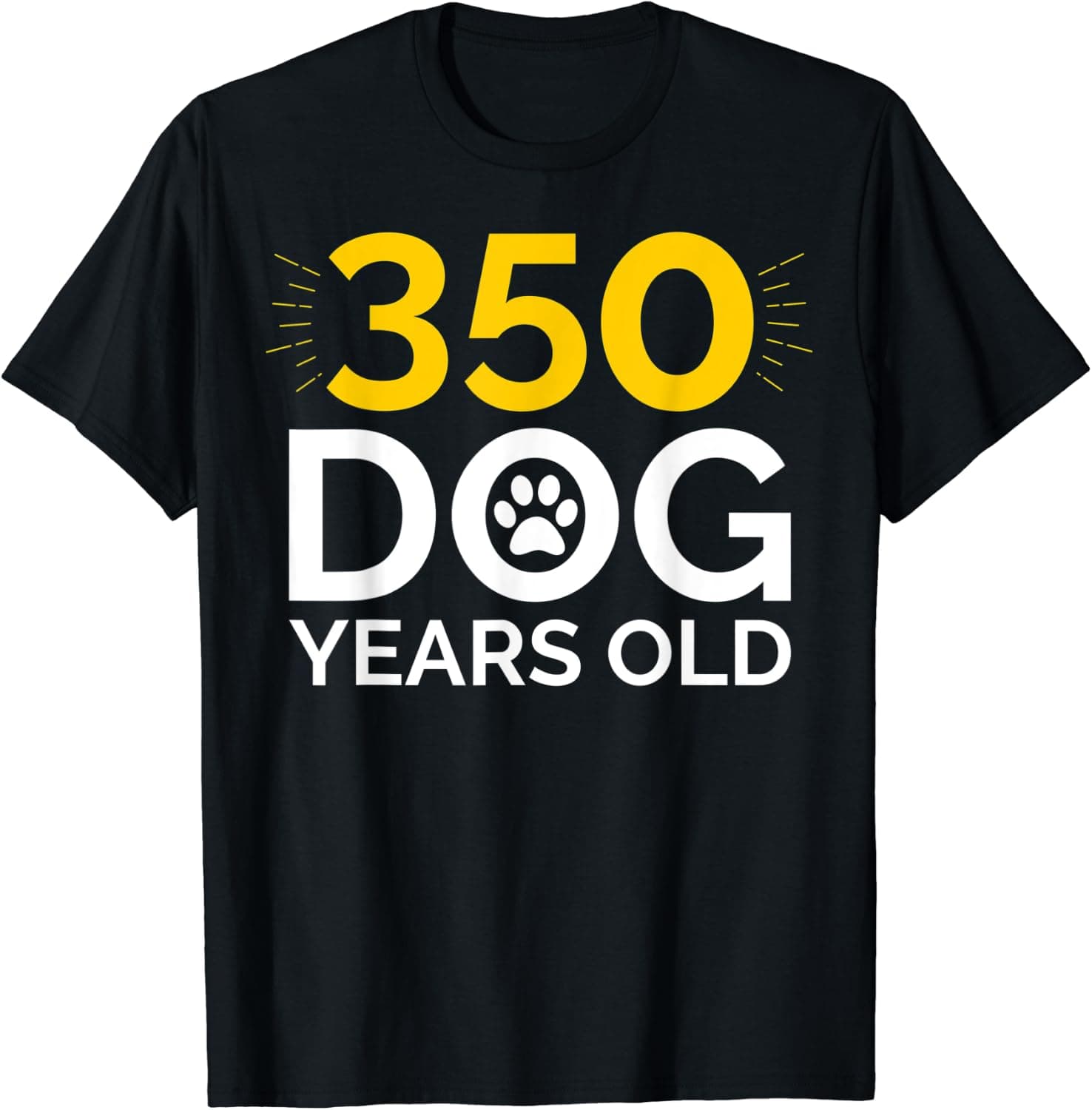 50th Birthday Gift Shirt, Funny 350 Dog Years Old T-Shirt