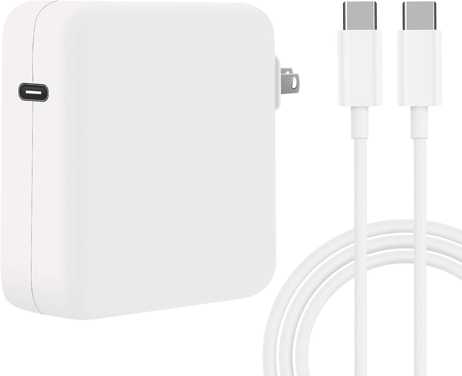 Mac Book Pro Charger, FVW 61W USB C Power Adapter Charger for Mac Book Pro 13 Inch/15 Inch, Mac Book 12 Inch, Mac Book Air 13 Inch, iPad Pro 11 and Other Laptops or Smart Phones with USB C