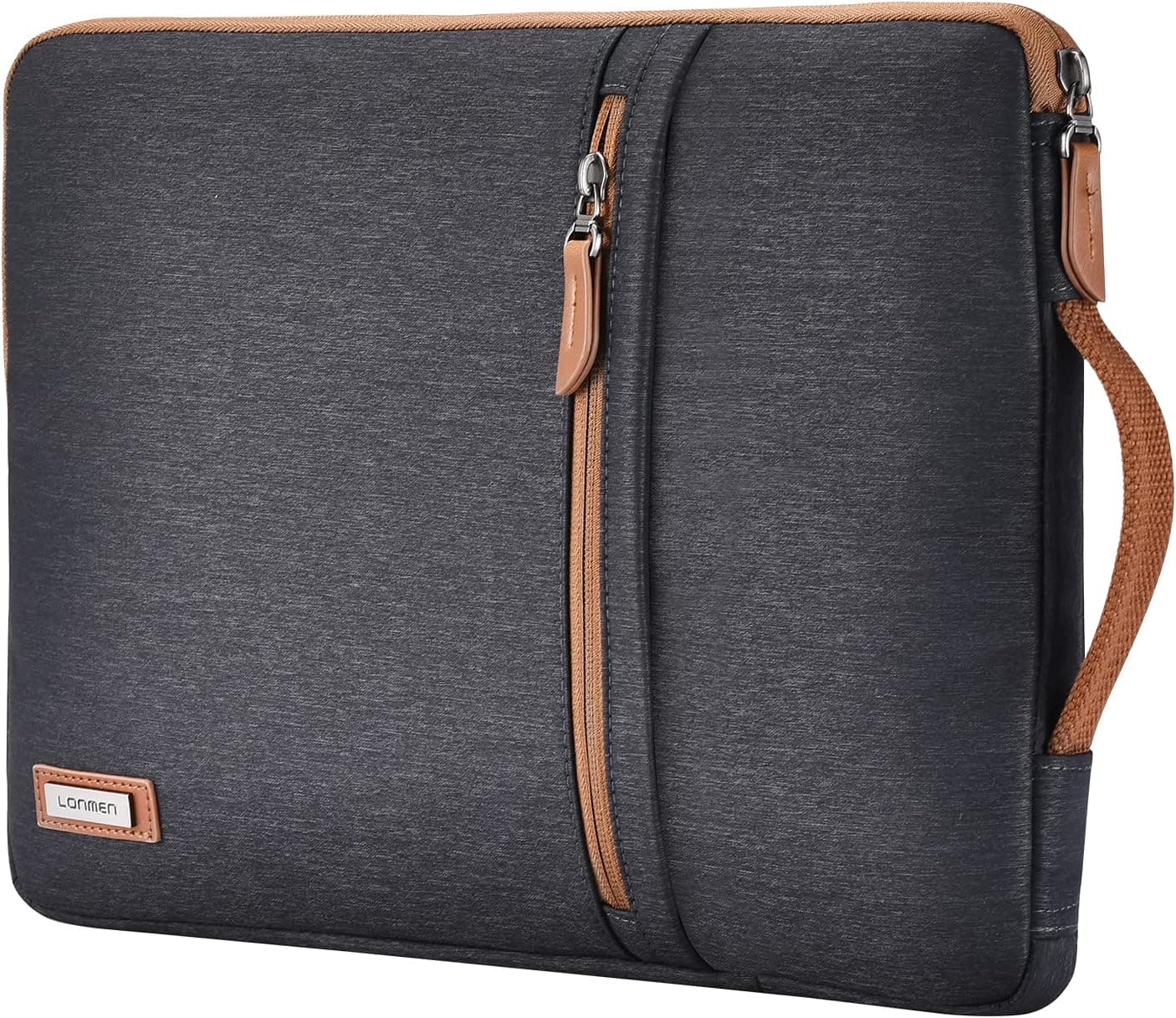 LONMEN 10.1 Inch Laptop Sleeve Case Water-Resistant Tablet Protective Carrying Handle Bag for 10.5" iPad Pro/9.7" iPad Air 2/10" Surface Go/Samsung Galaxy Tab S2 S3 S4/10.1" Lenovo Yoga Tab 3